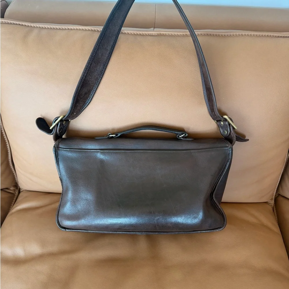 Vintage Coach Leather Messenger Bag